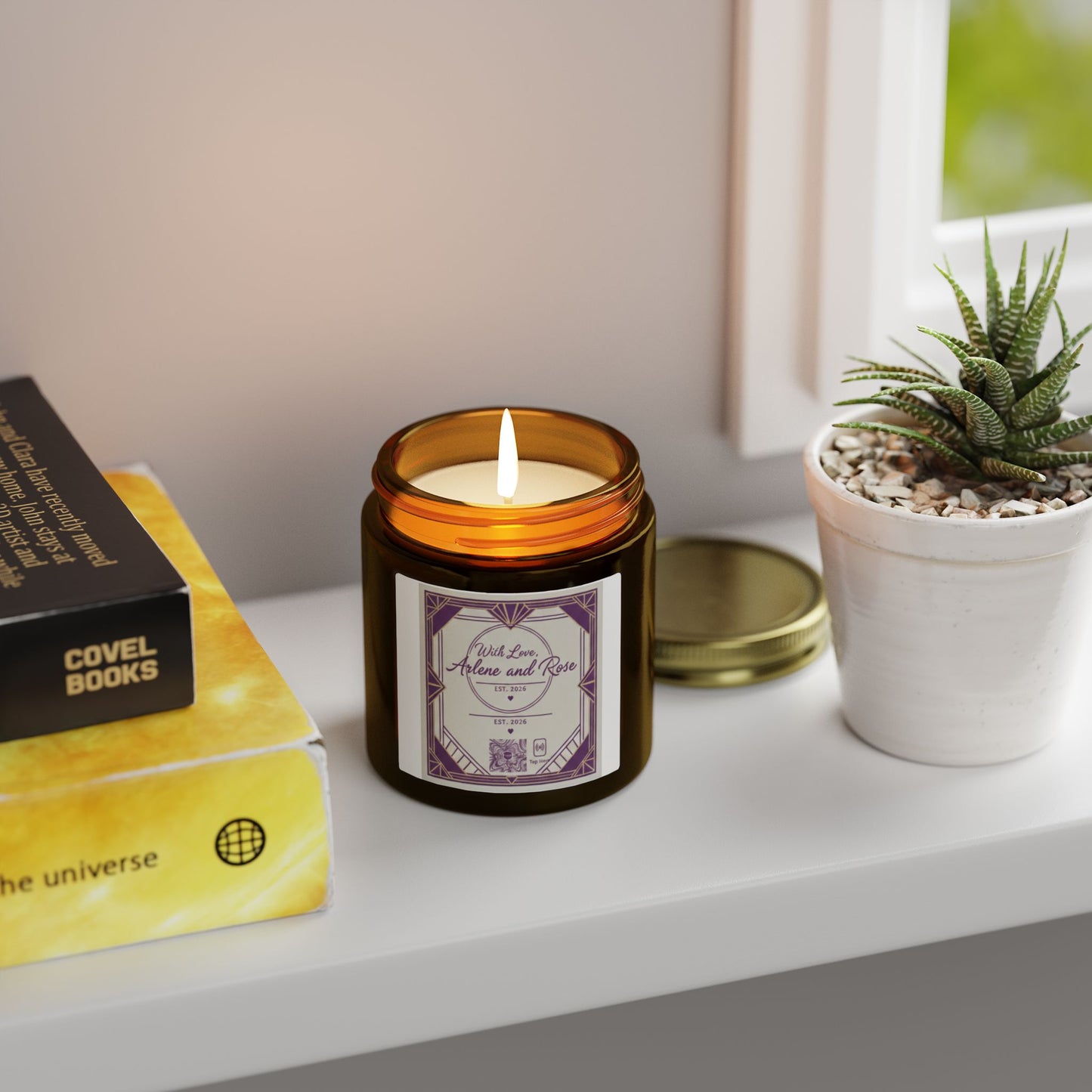 Coconut Apricot Soy Candle — 4oz & 9oz Mason Jar Scented Candle