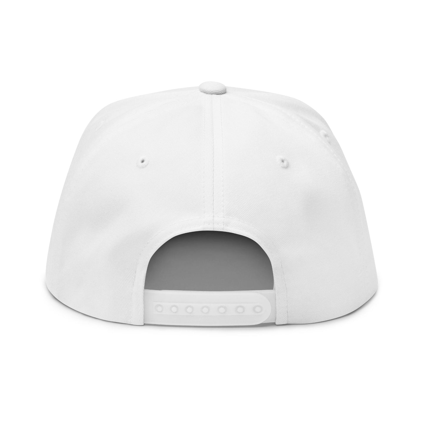 Embroidered Gold Seal Flat Bill Cap