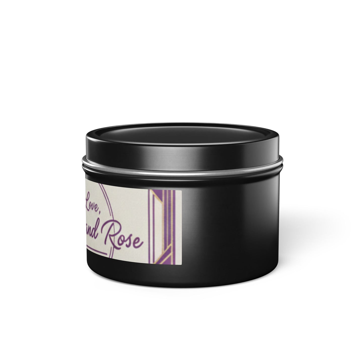 Personalized Tin Candle — "With Love, Arlene and Ron" Decorative Scented Candle