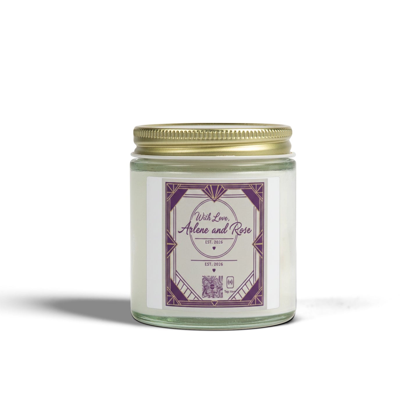 Coconut Apricot Scented Candle — 4oz/9oz Glass Jar