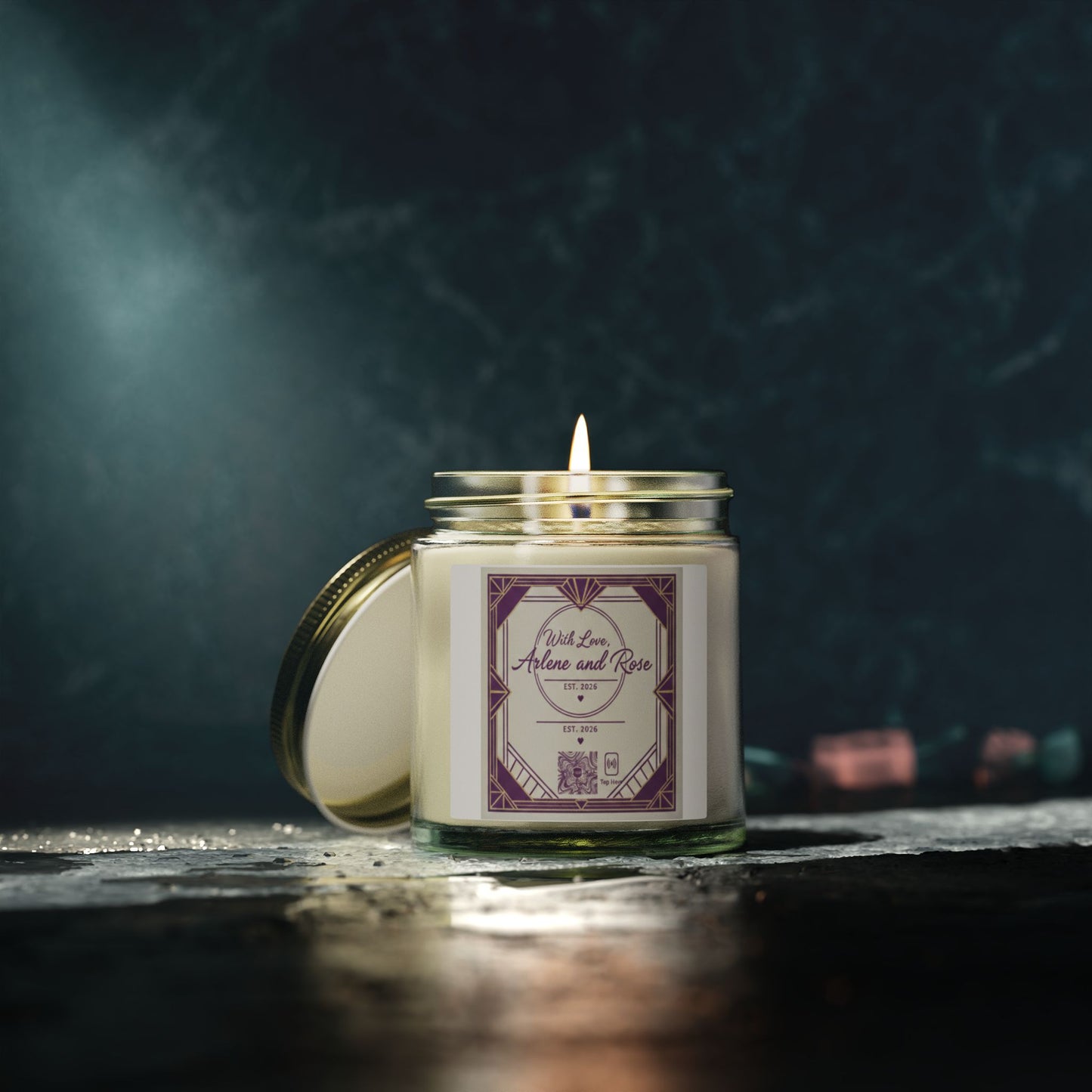 Coconut Apricot Soy Candle — 4oz & 9oz Mason Jar Scented Candle