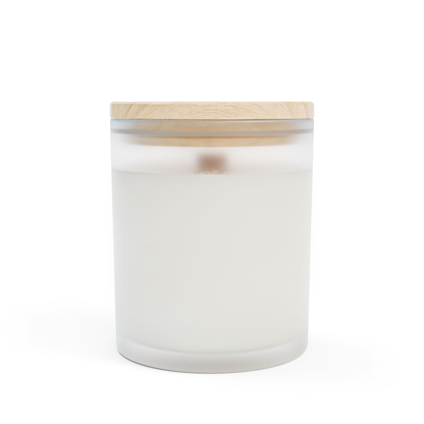 Frosted Glass Candle – ‘With Love, Arlene and Rose’ 11oz Scented Candle (Wood Lid)