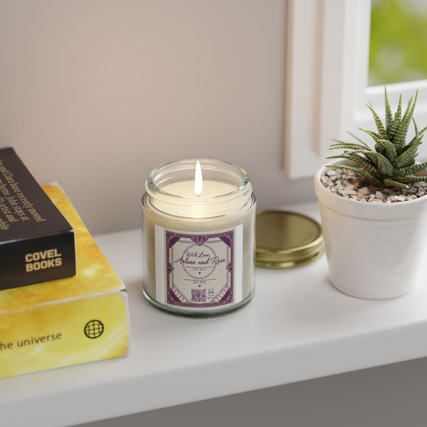 Coconut Apricot Soy Candle — 4oz & 9oz Mason Jar Scented Candle